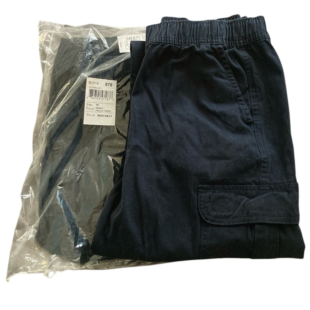 NWT! The Children’s Place Navy Uniform Cargo Pants size 16H (2 Pairs!)